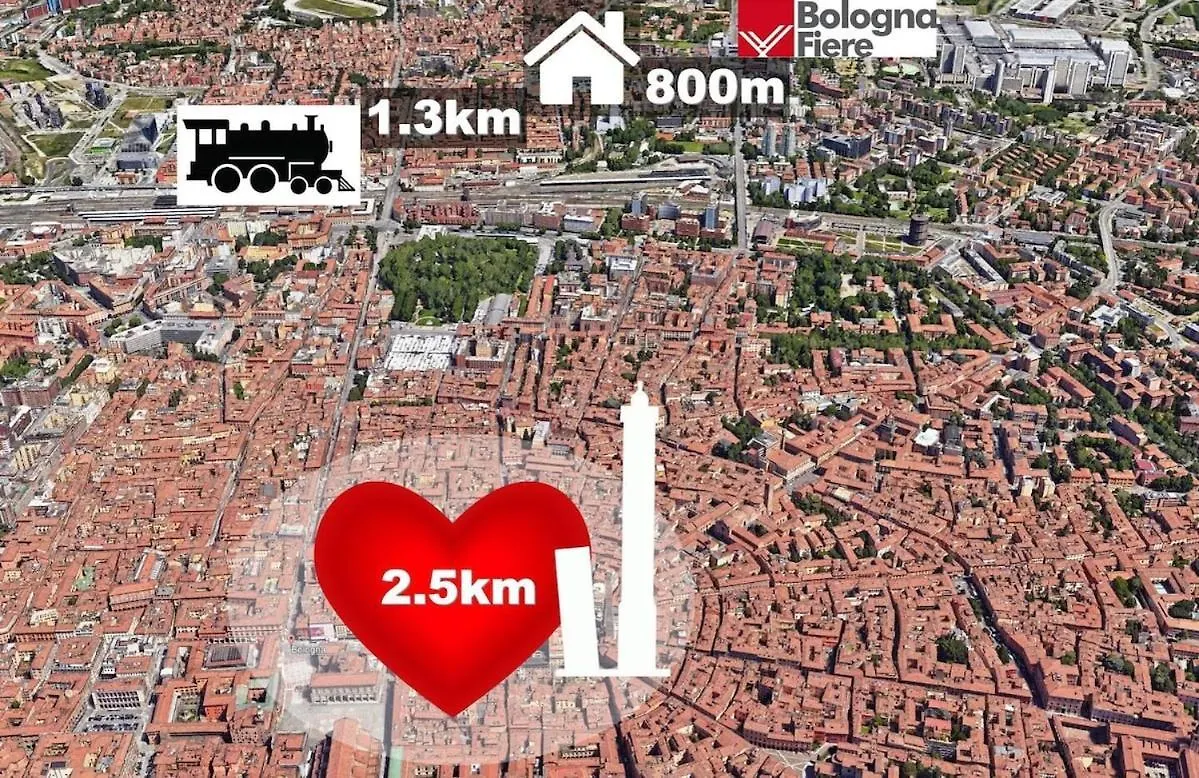 5 Min Da Fiera Bologna - Casa Con 2 Camere Da Letto Con Parcheggio Gratuito Appartamento